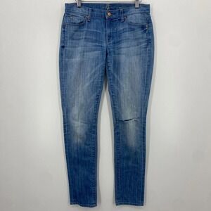 Seven 7 For‎ All Mankind Jeans Women's 28 Blue Roxanne Low Rise Cotton Blend Y2K